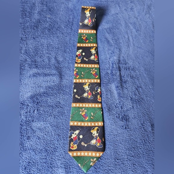 Vintage Disney‎ Mickey unlimited  Mickey Golf Necktie - Picture 1 of 3
